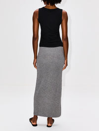 Column Skirt,LOEWE,GREY MELANGE,Image 4