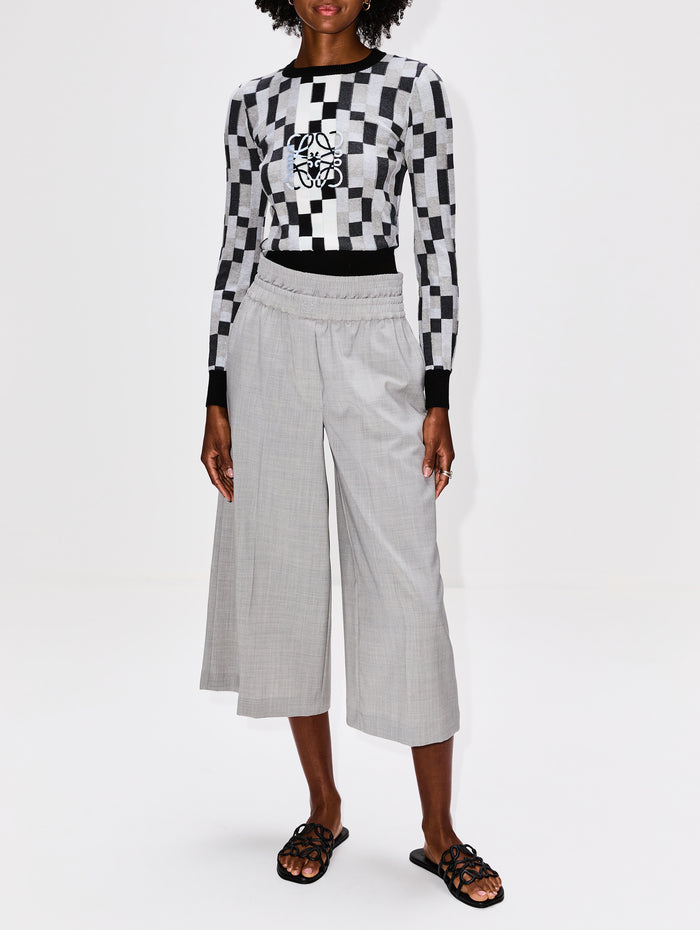 Anagram Sweater,LOEWE,GREY/LIGHT GREY,Image 1