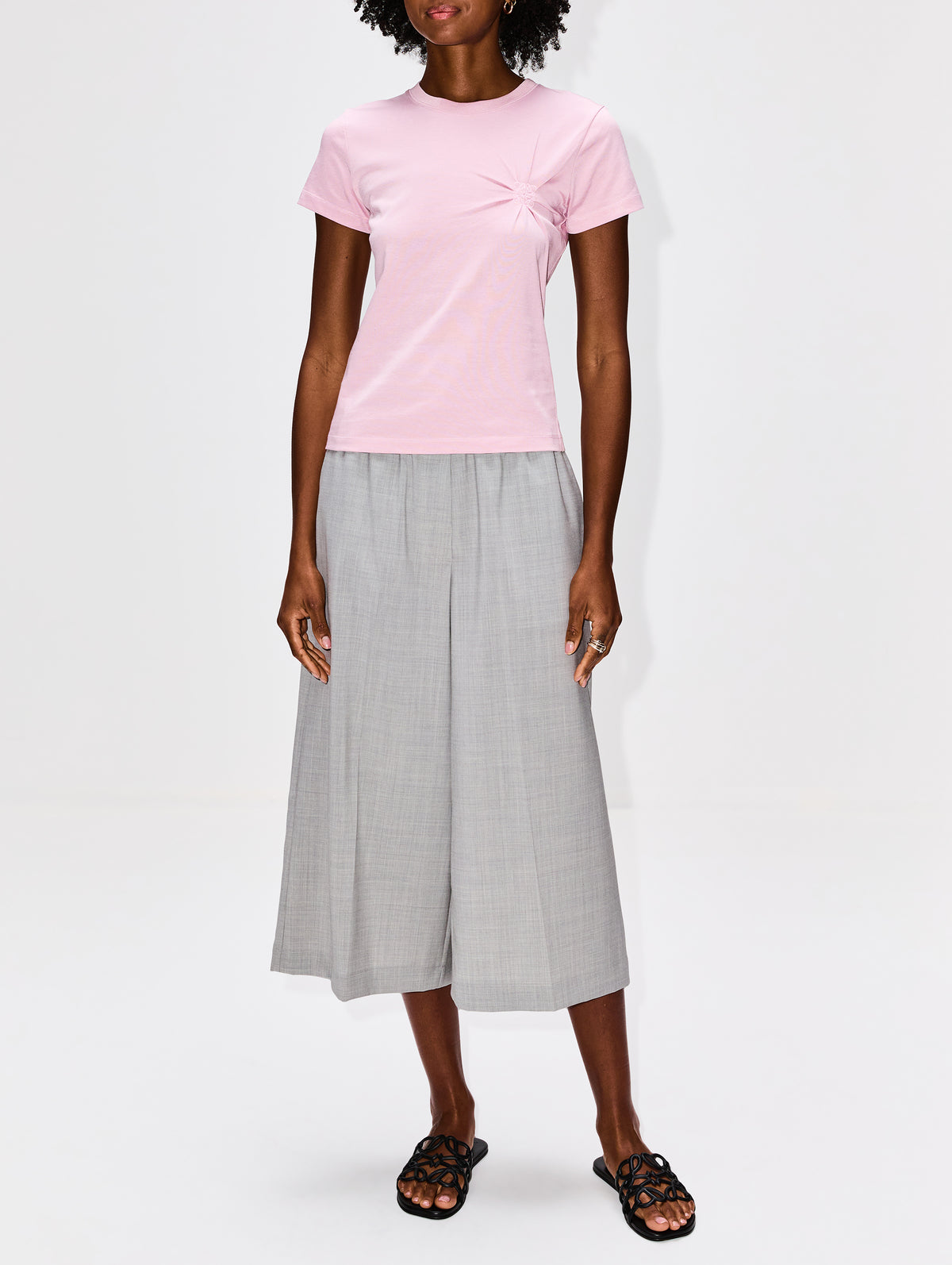 Small Fit T-Shirt,LOEWE,PINK,Image 2