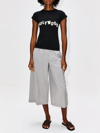 Small Fit Graphic Tee,LOEWE,BLACK,Image 2