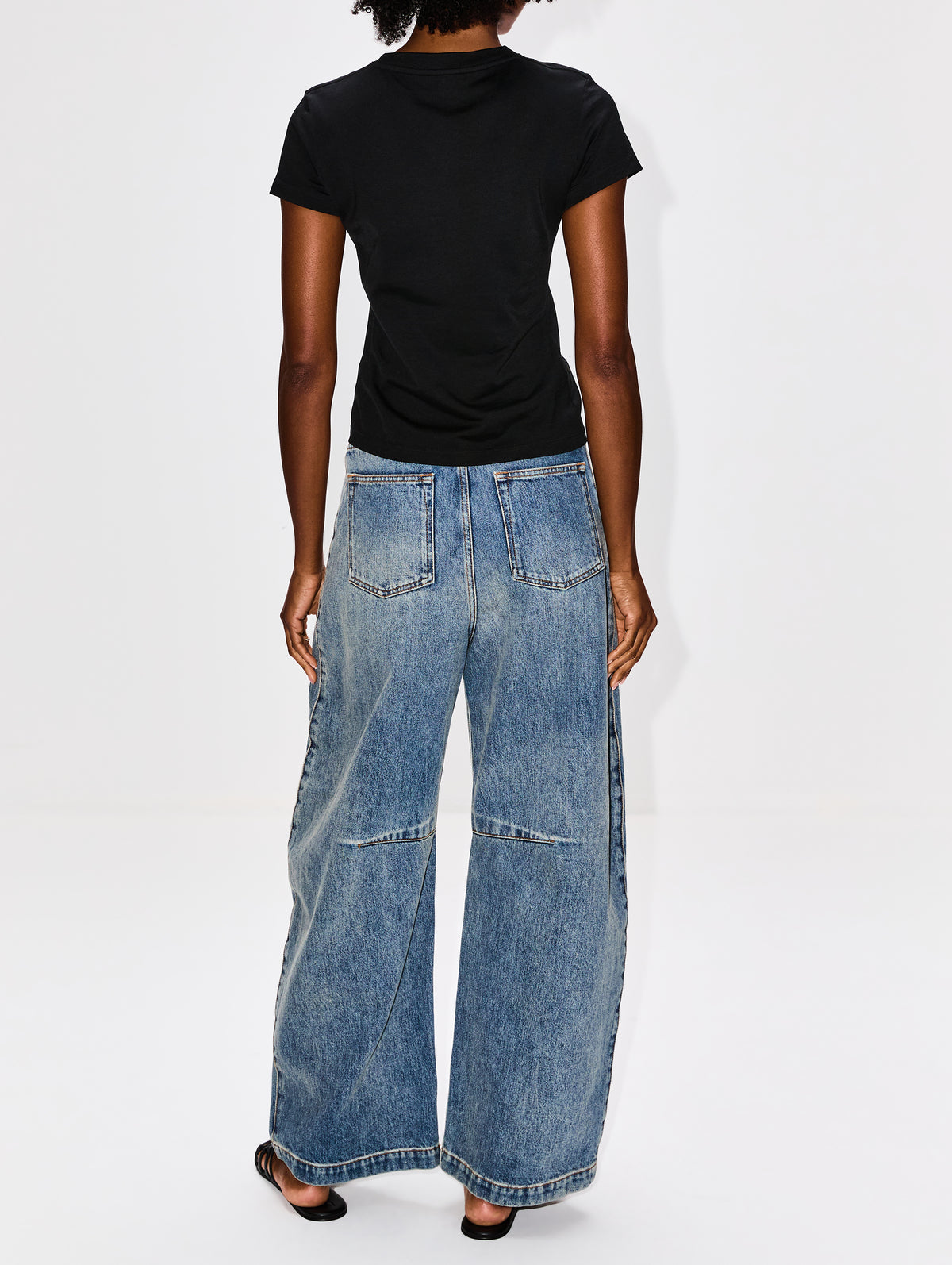 Small Fit T-Shirt,LOEWE,BLACK,Image 3