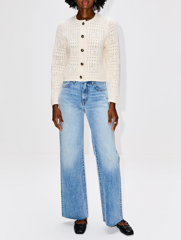 Harry Sweater Jacket,NILI LOTAN,IVORY,Image 1