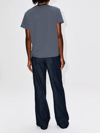 Relaxed Tee,DENIMIST,NAVY WITH NARROW WHITE STRIPE,Image 3