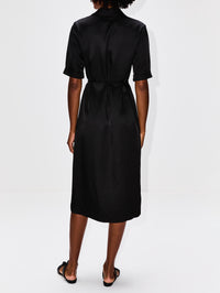 Tatum Camp Collar Midi Dress,SABLYN,BLACK,Image 4