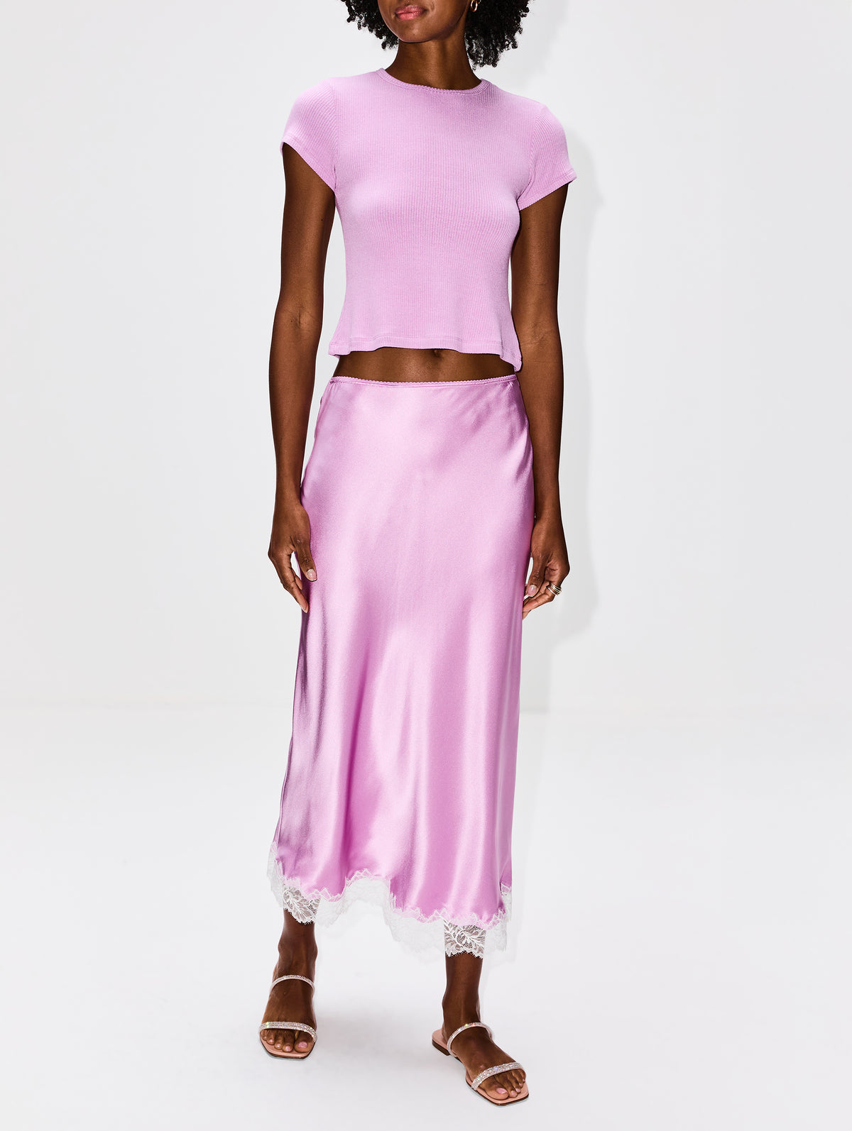 Yael Cropped Baby Tee,SABLYN,ORCHID,Image 2