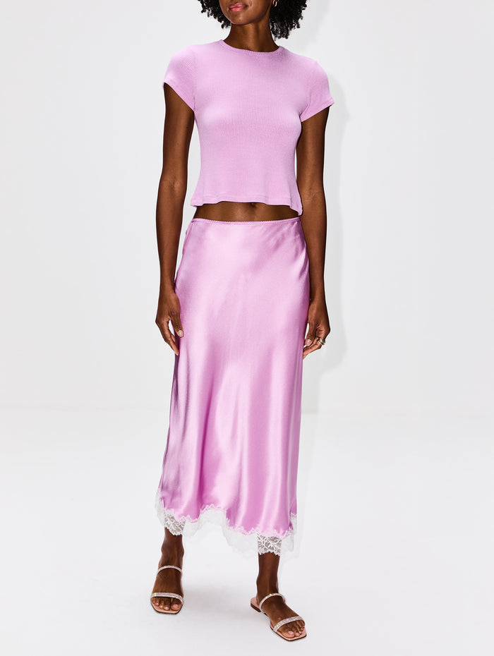 Yael Cropped Baby Tee,SABLYN,ORCHID,Image 1