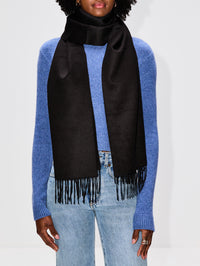Cashmere Scarf,GABRIELA HEARST,BLACK,Image 8