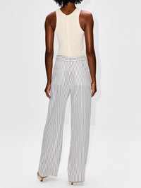 Blair Double Pleated Pant,DENIMIST,BLUE TICK,Image 4