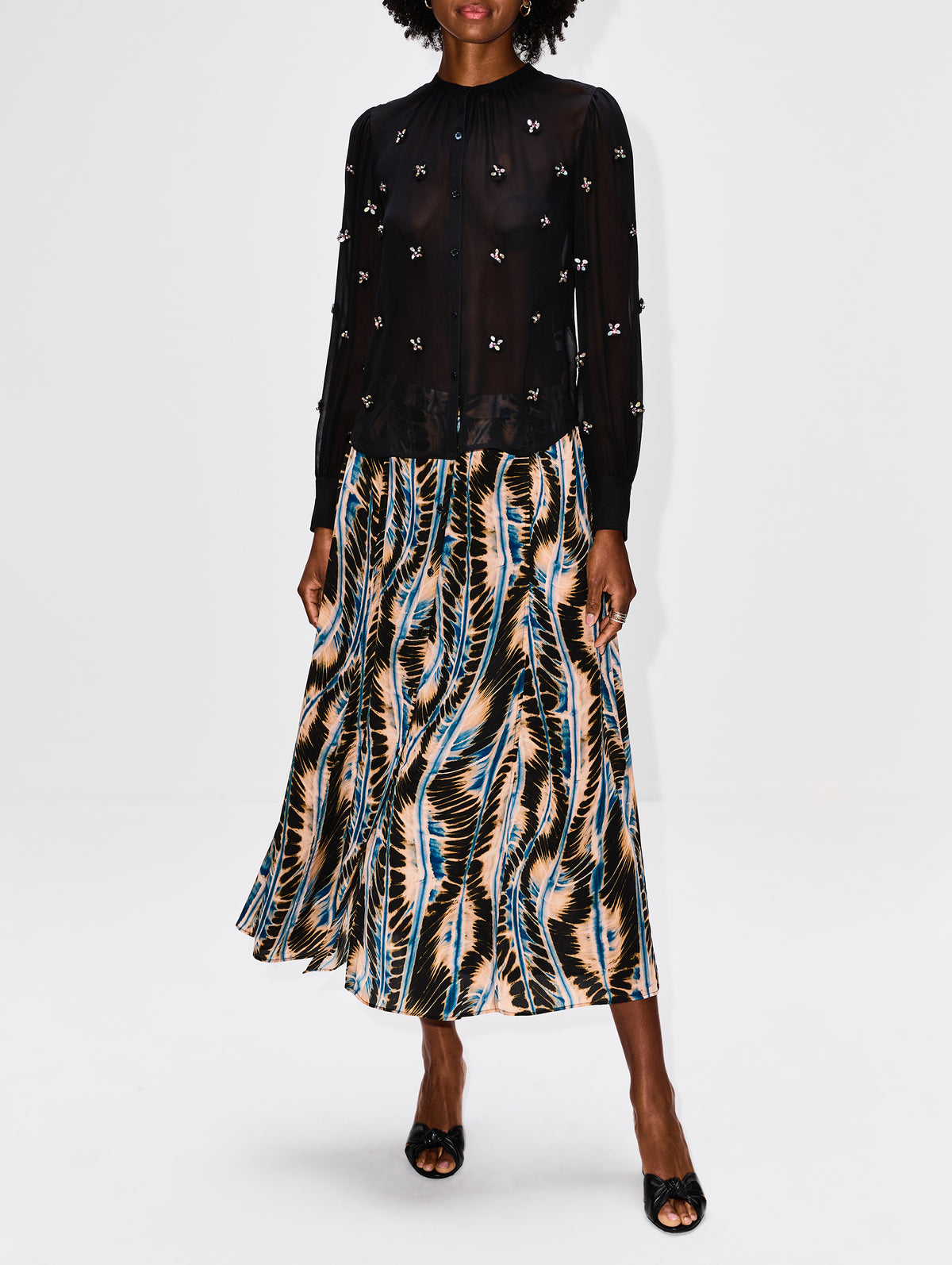 Rowan Skirt,ULLA JOHNSON,RIVER,Image 2