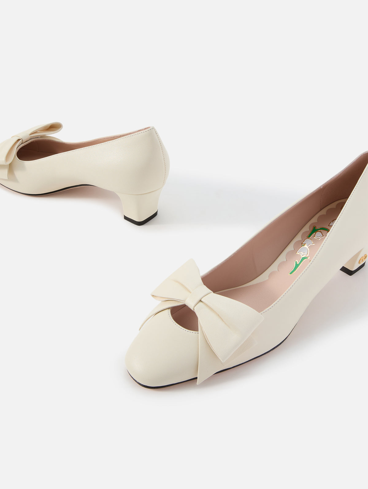 Bowow Pump 45mm,VALENTINO GARAVANI,IVORY,Image 2