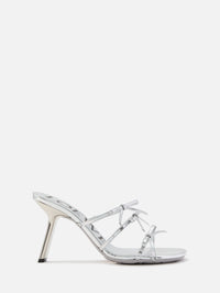 Petal Bow Sandal 90mm,LOEWE,SILVER,Image 1