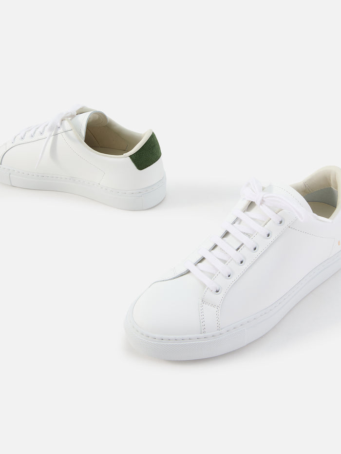Retro Classic Sneaker,COMMON PROJECTS,WHITE/GREEN,Image 1