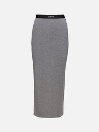Column Skirt,LOEWE,GREY MELANGE,Image 1