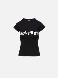 Small Fit Graphic Tee,LOEWE,BLACK,Image 1