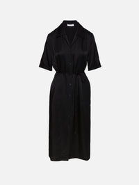 Tatum Camp Collar Midi Dress,SABLYN,BLACK,Image 1