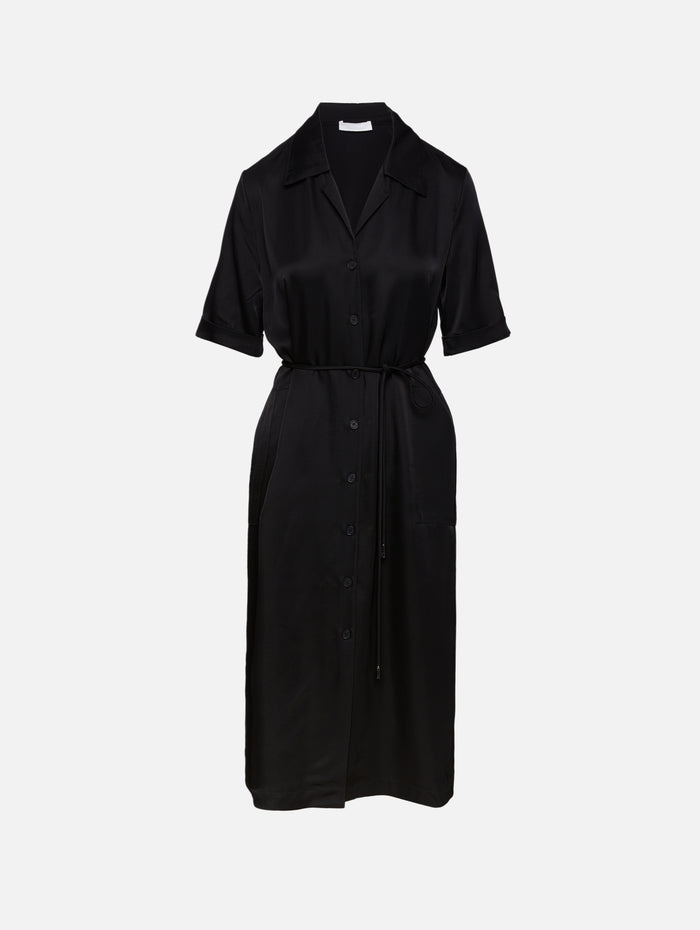 Tatum Camp Collar Midi Dress,SABLYN,BLACK,Image 1
