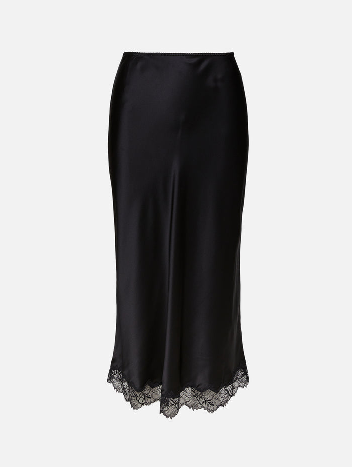 Miranda Bias Cut Skirt,SABLYN,BLACK,Image 1