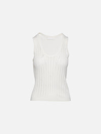 Juna Scoop Neck Tank,SABLYN,GARDENIA,Image 1