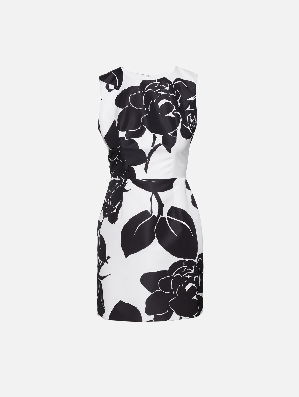Sleeveless Mini Dress,CAROLINA HERRERA,BLACK/WHITE,Image 1