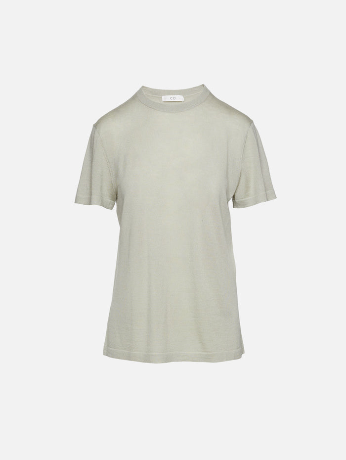 Cashmere Tee,CO,ALFALFA,Image 1