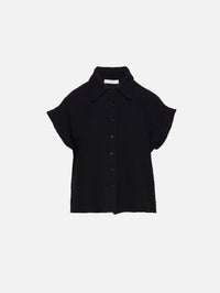 Caleb Short Sleeve Button Down Shirt,SABLYN,BLACK,Image 1