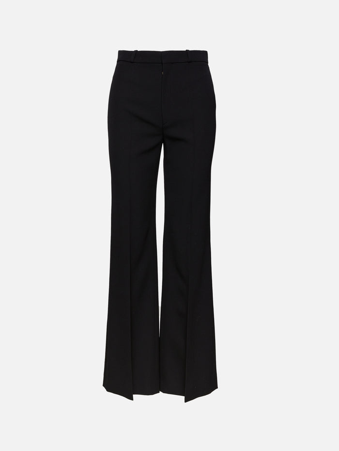 Straight Leg Trouser,CHLOÉ,BLACK,Image 1