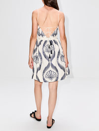 Mi Recuerdo Dress,ANDRES OTALORA,MAXI/NAVY,Image 4