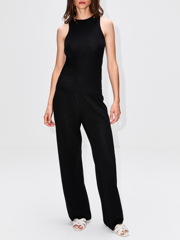 Knit Pant,CO,BLACK,Image 1