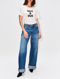 Not A Fan Boy Tee,R13,ECRU,Image 2