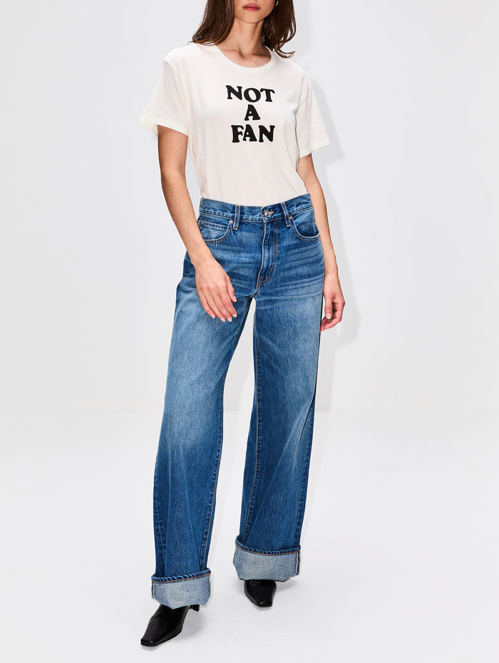 Not A Fan Boy Tee,R13,ECRU,Image 1