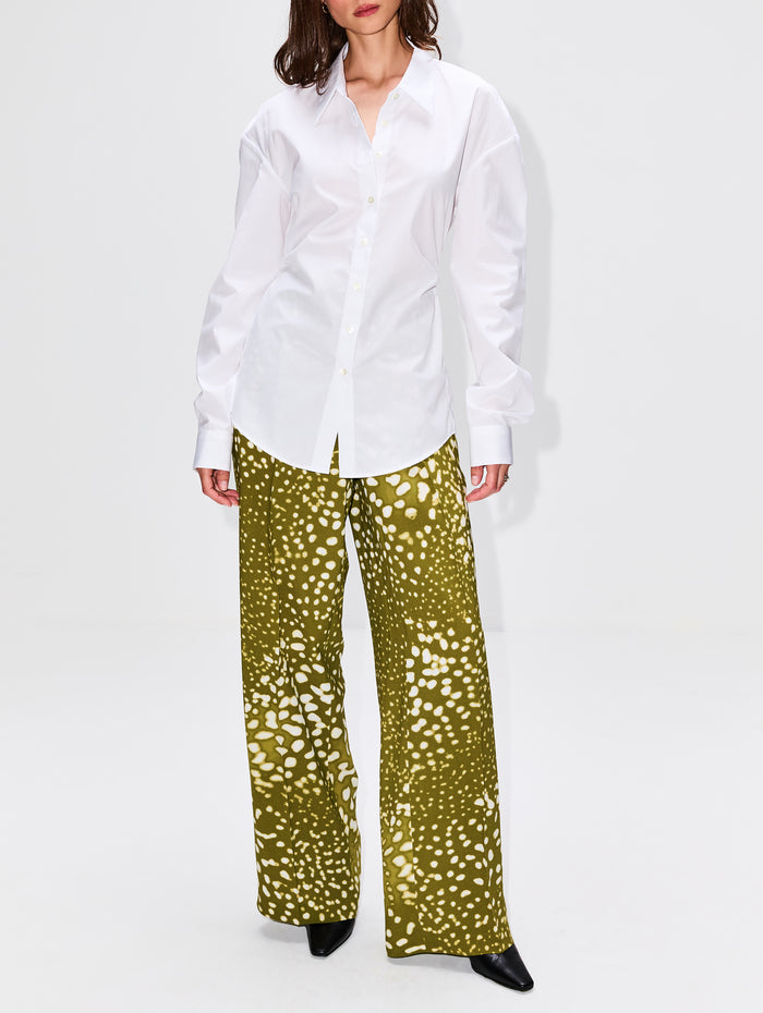 Portias Trouser,DRIES VAN NOTEN,KHAKI,Image 1