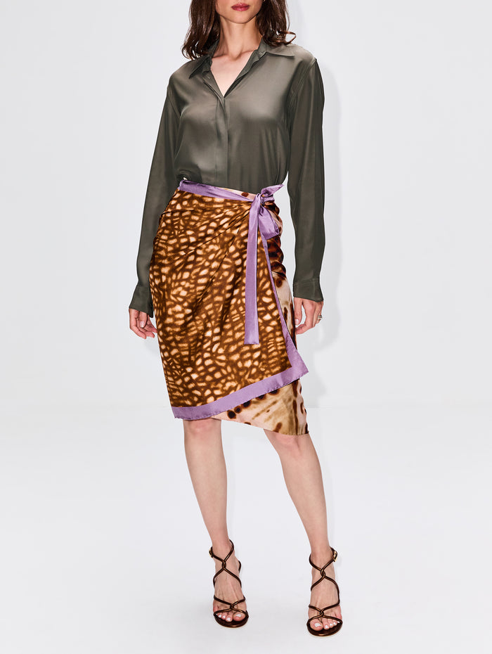 Chowy Blouse,DRIES VAN NOTEN,KHAKI,Image 1