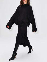 Hanam Skirt,DRIES VAN NOTEN,BLACK,Image 3