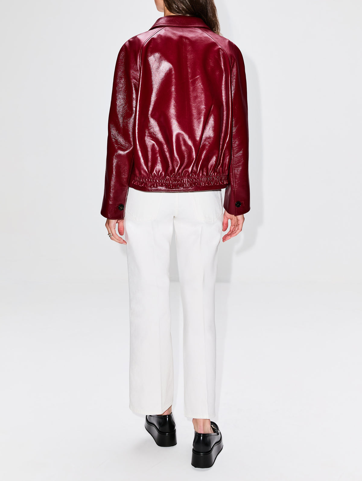 Cropped Flare Jean,GUCCI,WHITE,Image 3