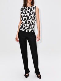 Hasti Top,AMIR TAGHI,BLACK,Image 2