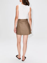 Draped Skirt,LOEWE,KHAKI BROWN,Image 4