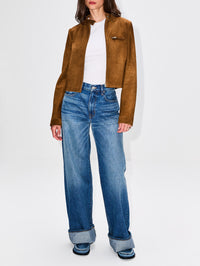 Suede Jacket,MIU MIU,OLIVIA,Image 2