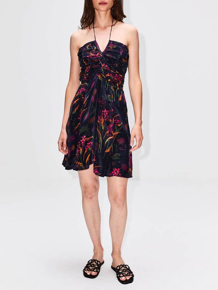 Arrecifes Tori Dress,MARIA CHER,NAVY,Image 1