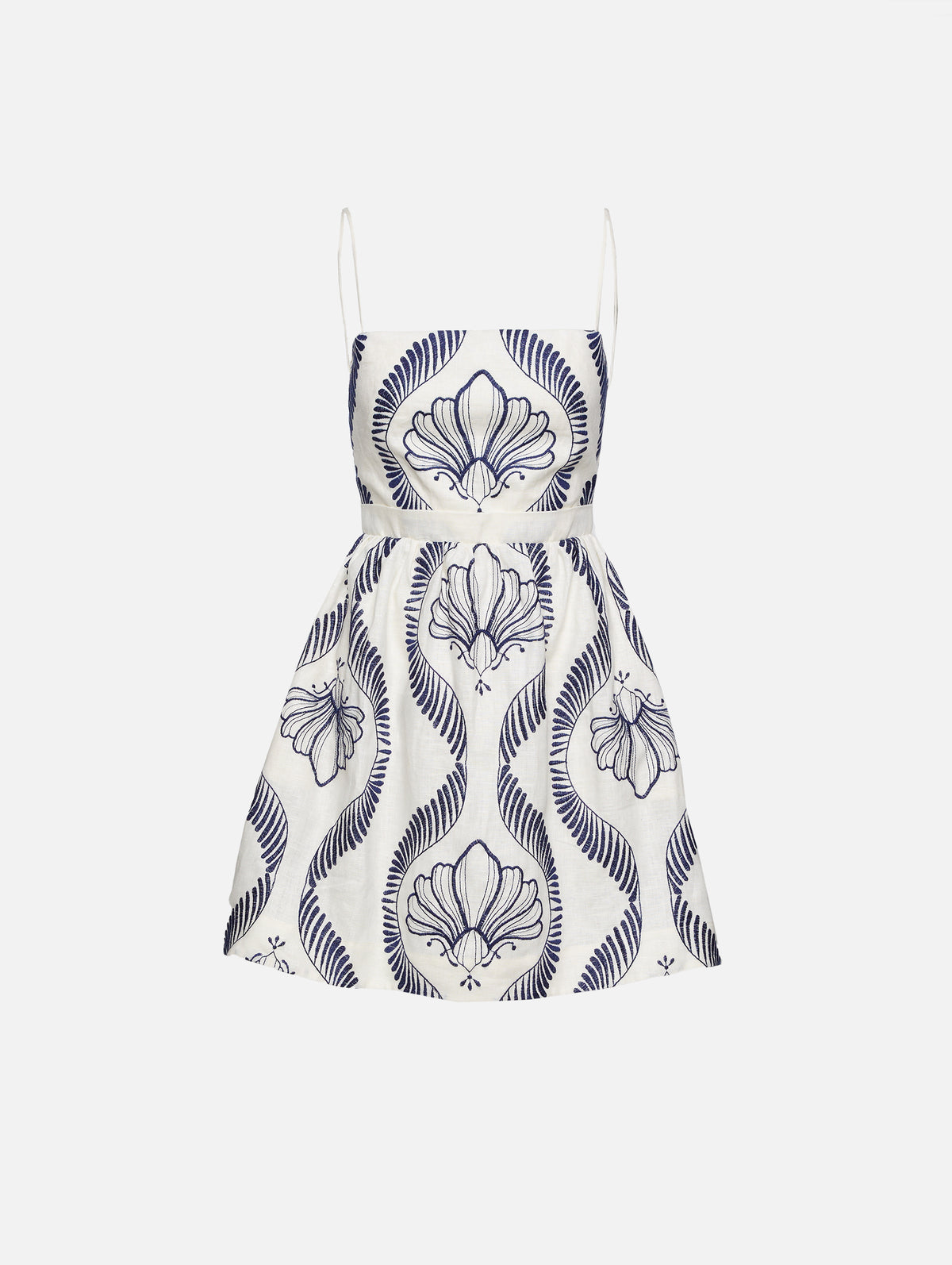 Mi Recuerdo Dress,ANDRES OTALORA,MAXI/NAVY,Image 1