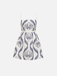Mi Recuerdo Dress,ANDRES OTALORA,MAXI/NAVY,Image 1