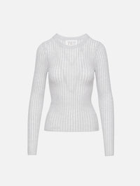 Knit Crewneck Top,TWP,FOGGY,Image 1