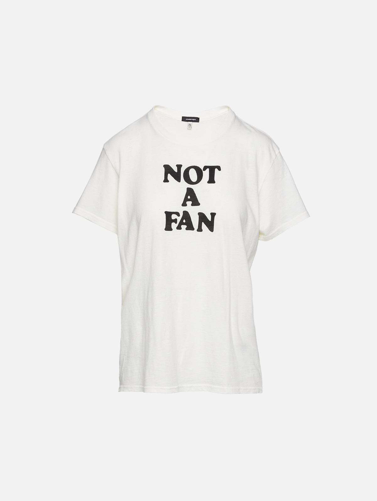 Not A Fan Boy Tee,R13,ECRU,Image 1