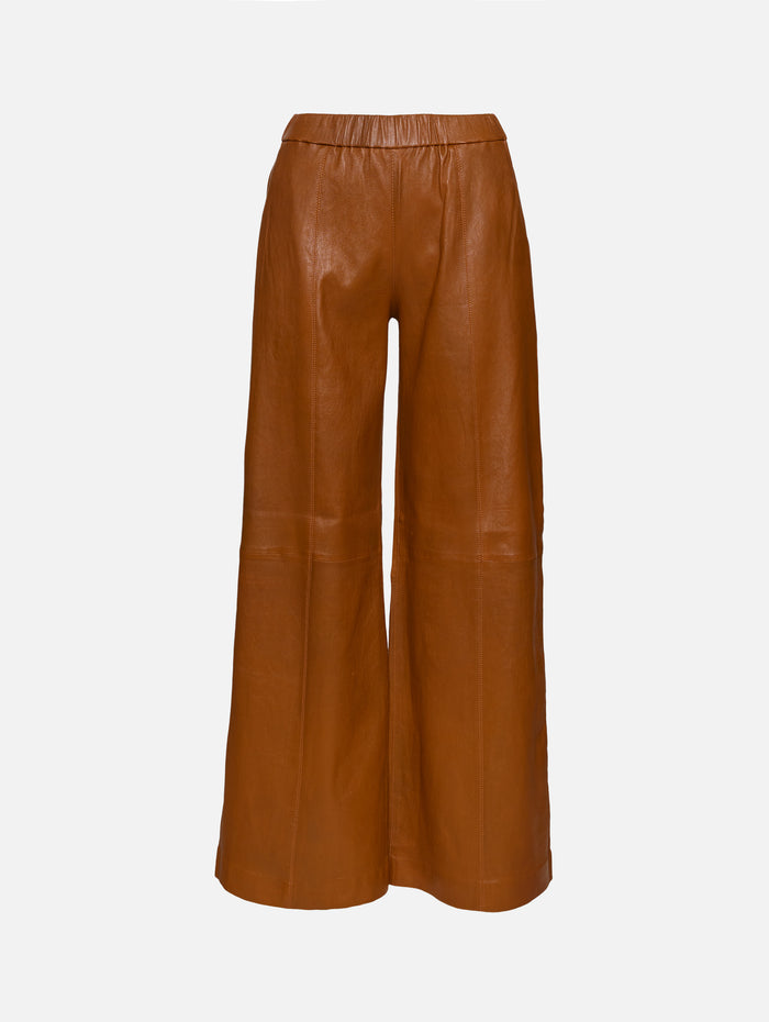 Wide Leg Pant,SPRWMN,CHESTNUT,Image 1