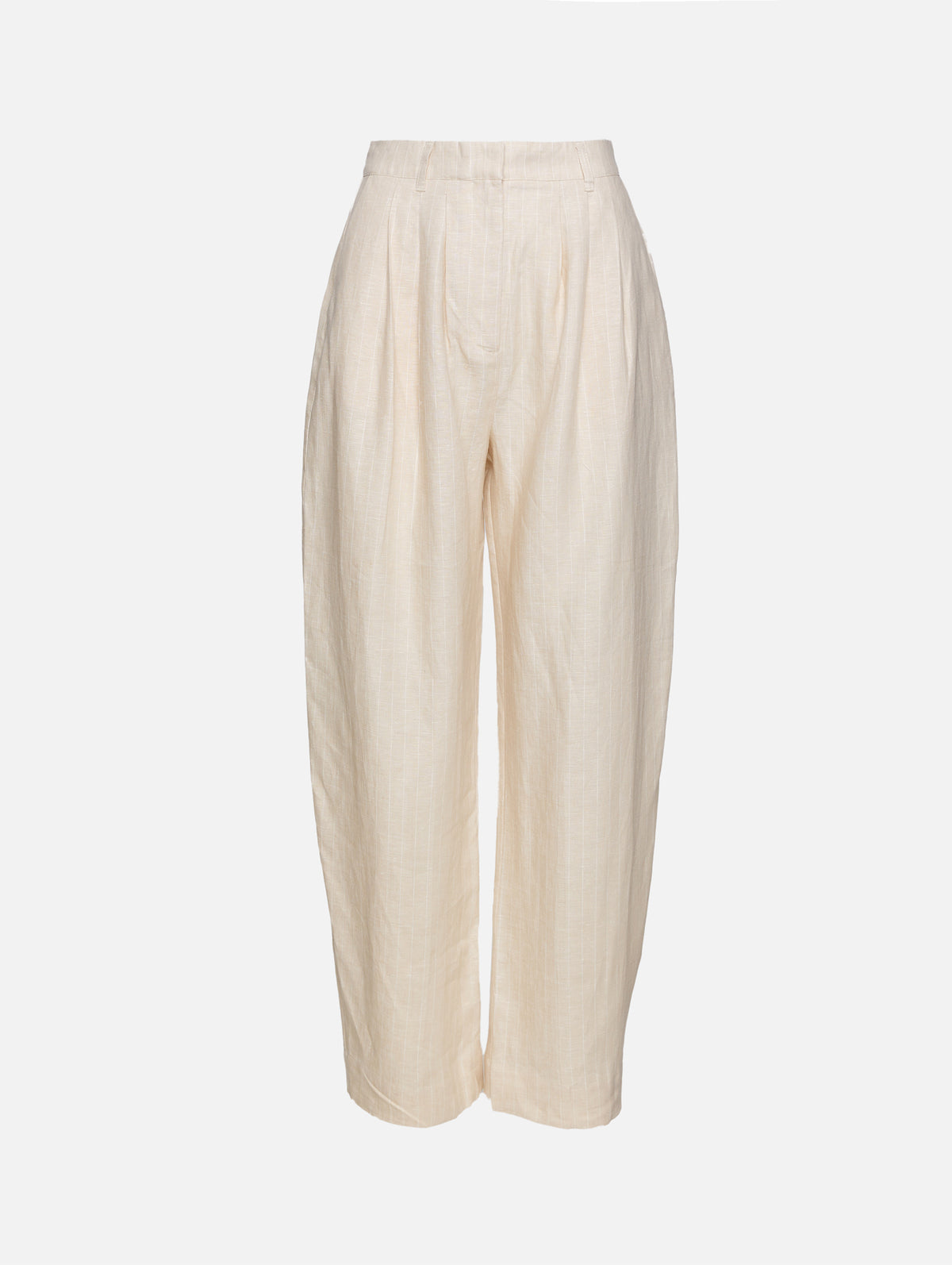Lucille Trouser,POSSE,BEIGE PINSTRIPE,Image 1