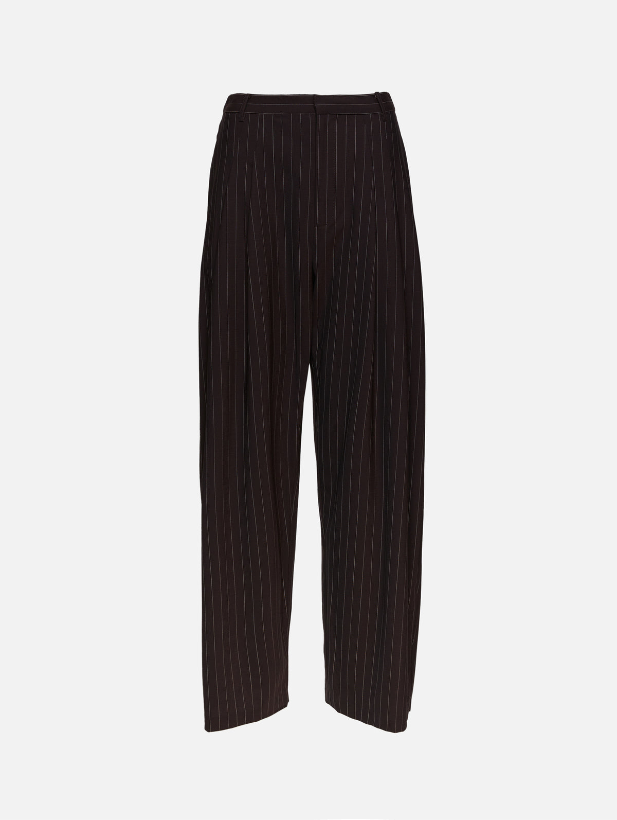 Pinstripe Tapered Pant,ST AGNI,MAHOGANY,Image 1