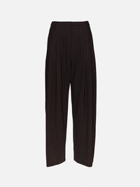 Pinstripe Tapered Pant,ST AGNI,MAHOGANY,Image 1