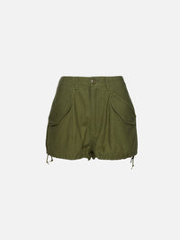 Marianne Cargo Short,R13,OLIVE SATEEN,Image 1