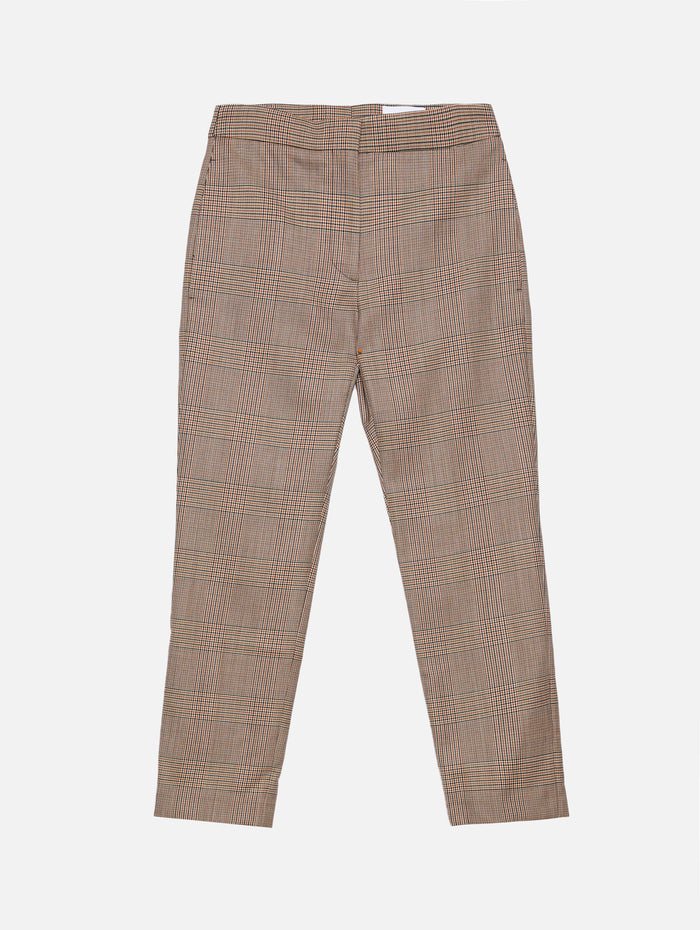 Cigarette Trouser,ALEXANDER MCQUEEN,IVORY/BLACK,Image 1