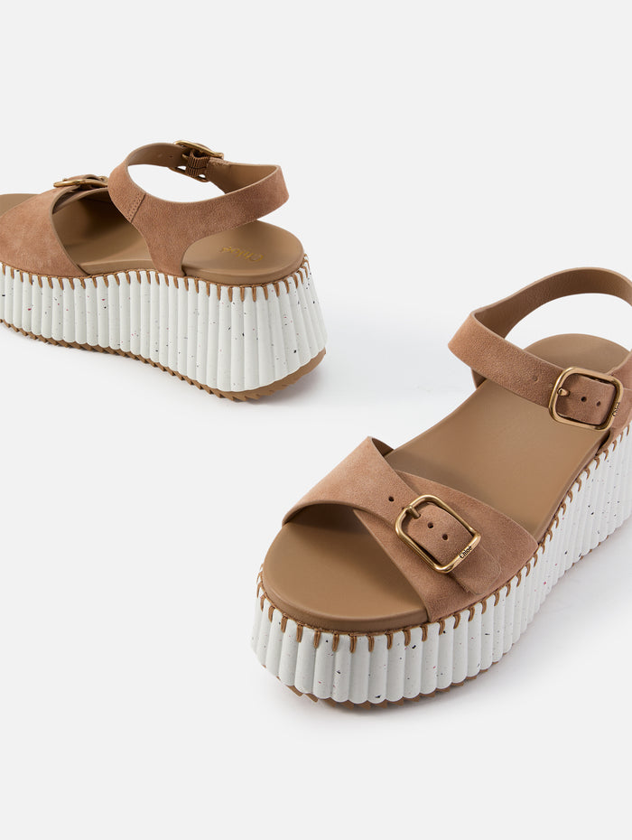 Nama Sandal,CHLOÉ,DUNE BROWN,Image 1