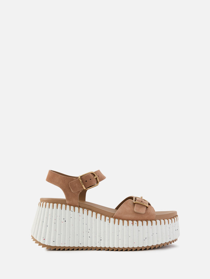 Nama Sandal,CHLOÉ,DUNE BROWN,Image 1